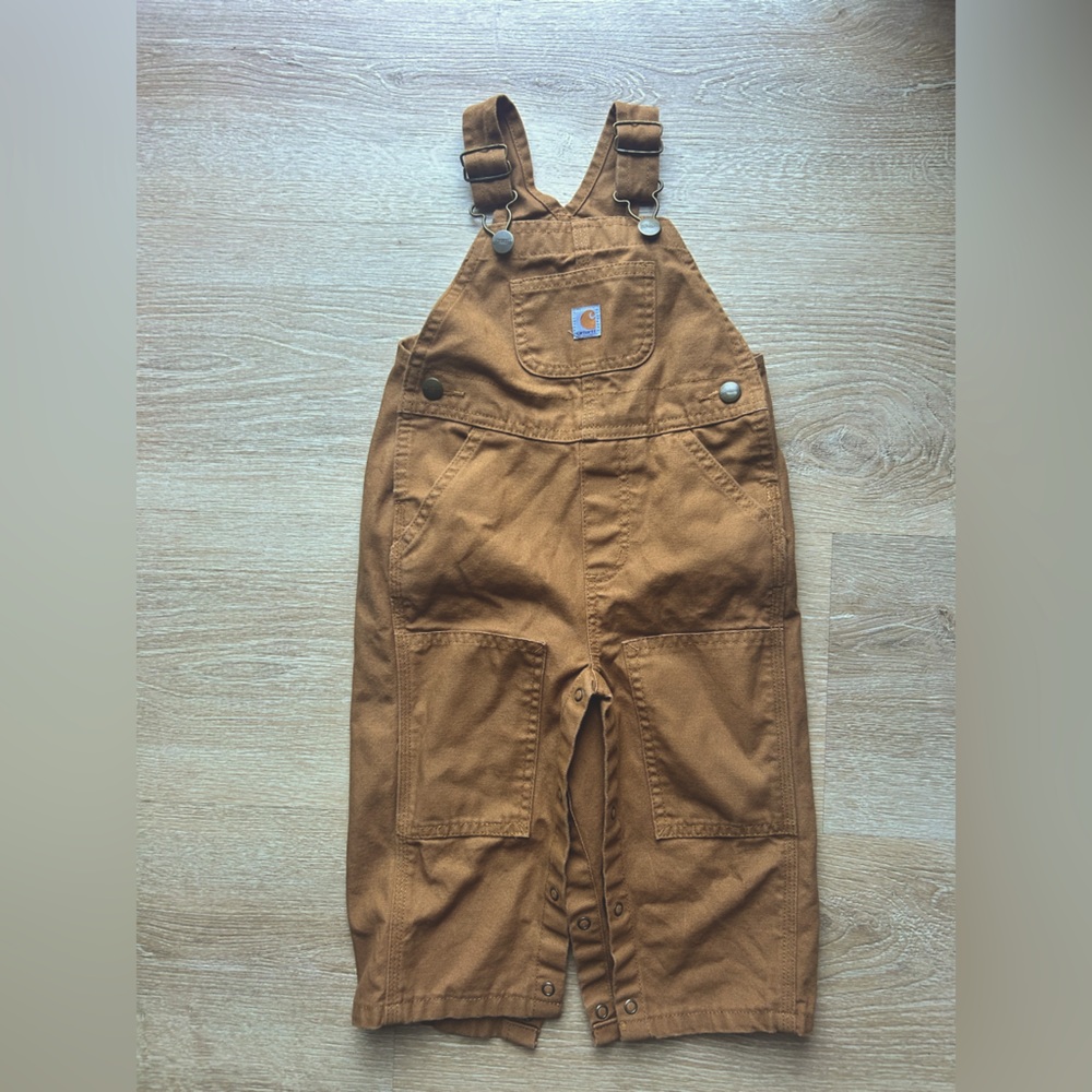 Carhartt Tan Bib Overalls